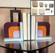 NEW! Wood Bookend Building Kits, Kids Crafts Learning Painting Arts Set B