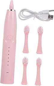 BEBEMOKO Boys and Girls' Electric Toothbrush Pink Portable Case Boilable Toothbrush Head Boys and Girls Supply Fun Brushing