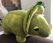 Mochipuni Dinosaur Cute 2nd Triceratops Soft green 8” Plush new
