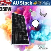 350W Solar Panel Kit 18V Mono Fixed Home Caravan Camping Power Battery Charging