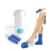Essential medical supply deluxe molded sock aid with foam handles new