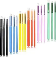 Yoseng Detailed Mini Ink Blending Brushes for Card Making, 3 Models Sizes,6 Colors-18 pcs, Small Art Blending Tool for Ink Blending,Use with Intricate Stencils,Deal with Small Details