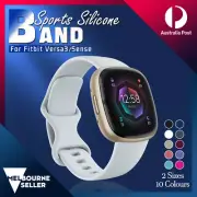 For Fitbit Versa 3 Sense Replacement Breathable Sports Silicone Band Strap AU