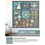 North Stars Quilt and Pillow Pattern By Elizabeth Hartman Quilting Sewing Craft