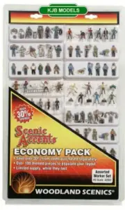 BNIB OO/HO Gauge Woodland Scenics A2052 Over 100 Assorted Workers / Figures