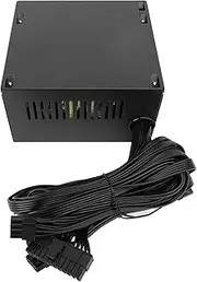 400W ATX Power Supply with Safety Features, 12cm Cooling Fan, Intelligent Temp Control for Desktop Computer Power Supply, Aluminum Alloy Material, Compatible with Vista