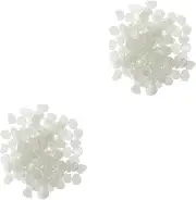 Toddmomy 2sets Aquarium Gravel Luminous Pebbles Fish Tank Decorative Stones Glowing Effect 100pcs*2