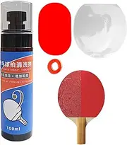 Rubber Cleaner for Table Tennis - Table Tennis Racket Care Kit, Paddle Cleaning Supplies with Sponge & Protective Film, Eliminate Dirt, Dust & Oil