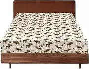 Flannelette Sheet Set, 1000TC Cotton, Queen Size, Consisting of 4 Pieces Including a Fitted Sheet, Flat Sheet, and 2 Pillowcases.