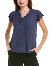 Brooks Brothers Ruffle Blouse