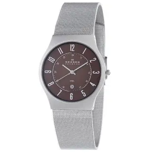 SKAGEN sukagen 233XLSSD 棕色手錶鐘表 時尚女錶