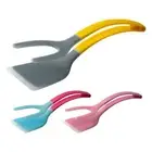 Egg Flipper Spatula Tongs 2 In 1 Grip And Flip Spatula Tong Egg Flipper Spatula
