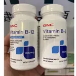 【STAR代購】GNC 優康食品錠 VITAMIN B2 B12 1000MCG 100MG B3 NIACIN