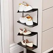 WOCHUANGSI 2 Pcs Levitating Display Shoe Shelves for Wall Floating Shoe Storage Rack Wall Mounted Sneaker Organizer for Collection Showroom & Exhibition, Metal (2)