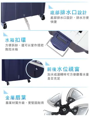 【愛生活】大家源 ( TCY-898901 ) 90L 分離式水冷冰涼扇/水冷扇/電風扇/水冷氣扇 (5.4折)