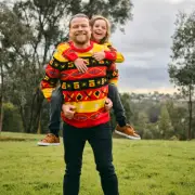 Aussie Twist Ugly Christmas Sweater Funny Iconic Holiday Festive Pullover XS-5XL