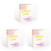 3PK Gift Republic Stress Less 100-Tips Trivia/Guide Relaxing Self-Care Cards Set