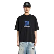 [VETEMENTS] Vet Cropped Boxy T-Shirt Black