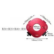 Professional Woodworking Tool R30 R35 Router Template for Corner Radius Routing