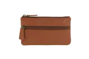 Pierre Cardin Ladies Womens Genuine Leather RFID Coin Purse Wallets - Tan