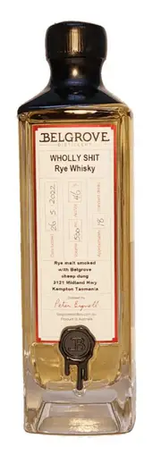 Belgrove Distillery Wholly Shit Smoked Rye Whisky (500mL)