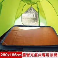 在飛比找momo購物網優惠-【凱蕾絲帝】台灣製造-天然舒爽露營充氣床專用涼蓆(280x1