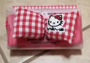 The Creme Shop x Hello Kitty Red Gingham Plush Bow Spa Headband
