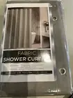 New Sultans Linens Gray Standard Shower Curtain 70" X 72" 100% Polyester,