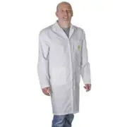 Anti-Static Lab Coat Medium White