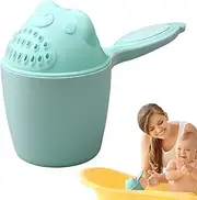 Baby Bath Rinse Cup - Creative Waterfall Rinser for Toddler with Handle | Reusable Hair Washing Cup for Girls and Boys, Freshwater Fluidity, Protective Shower Cup