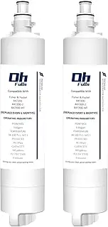 [OHFULLS] Refrigerator Water Filter 847200, Compatible with Fisher Paykel 847200 Fridge Water Filter External, 847200-WF 847200WF 847200-2 FWC3 EFF-6049A RF522ADUX5 RF522WDRUX5 RF522BRDUB5, 2-Pack