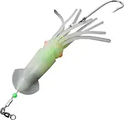 Lighted Fishing Lures,Lighted Realistic Lures Squid | Flasher Bait Reusable Fishing Gear, Glowing Easy Catching for Saltwater Freshwater Outdoor Dad Men