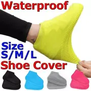 SHOE COVER WATERPROOF Silicone Non Slip Rain Water RUBBER Foot Boot Overshoes AU