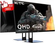 27" QHD 1440p Gaming Monitor 180Hz 1ms IPS HDR10 FreeSync G-Sync 2x HDMI DP