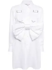 [COMME des GARCONS] Ribbon-Detail Midi Blouse