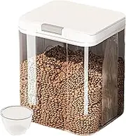 Dog Food Container - Pet Food Storage Unit | Easy Access Dog Food Container, 5L Cat And Dog Food Storage Barrel, Easy Access Airtight Transparent Stackable Bucket For Homes Pantries Kitchens Home