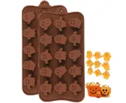 2 Pack Halloween Silicone Cake Mold Ghost Shape Silicone Mold for Chocolate Candy Soap Molds Silicone Baking Tools Mold Making Kit for Kids