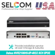 Dahua 4K 8 Channel NVR AI 8CH 12MP NVR2108HS-8P-4KS3 8MP Network Video Recorder
