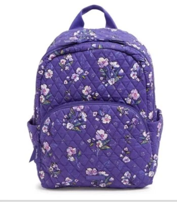 Vera Bradley Essential Backpack Wild Roses NWT Purple Floral