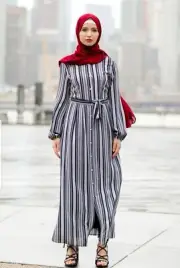 Urban Modesty Striped Button Down Size XXL
