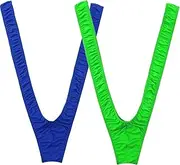 [VemeFufu] Borat Mankini for Men Sexy Hot Funny, Men's thong Mankini V Sling Straps costume underwear, Stretch g string Underwear Dress Up Funny Style Party