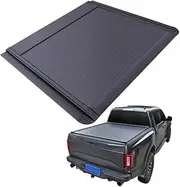 ALCYBD Hard Aluminum Roll Up Bed Pickup Truck Tonneau Cover for DMax Compatible for Nissan Navara NP300 Compatible for Toyota Hilux(Electric Lock)