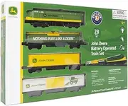 Lionel John Deere, Miniature Battery-Powered Model Train Set, Ready to Play w/Remote