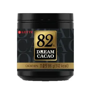 韓國樂天骰子巧克力82% 86G