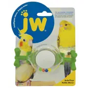 Rattle Mirror Toy for Small Birds with Spinning Mirror by JW Insight