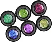 6pcs Nail Gel Kit Builder Gel Clear Gel Remover Polish Glitter Gel Nail Polish Colorful Flash Powder Soak off Gel Manicure Accessories