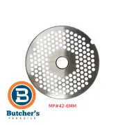 Butcher's #42 Mincer Plate - 6mm Stainless Steel Spare Part