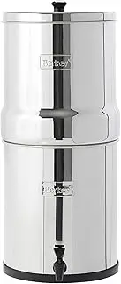 Big Berkey Gravity-Fed Stainless Steel Countertop Water Filter System 2.25 Gallon with 2 Authentic Black Berkey Elements BB9-2 Filters