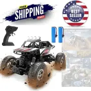 RC Car Metal Shell 1:14 4WD Off-Road Truck Dual Motors LED Lights Gift