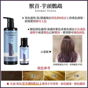 【MPB 巴黎小姐】獸首護色補色套組 補色乳60ml 3入+護色洗髮精(12色任選 長效漂染髮護色乳 彩染防褪色)